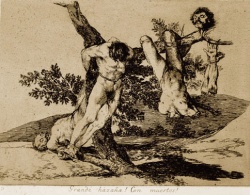 Goya egyik elképzelése a háború szörnyűségeiről
