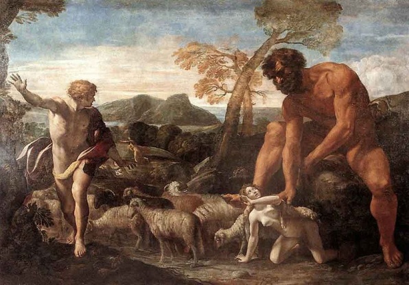 Giovanni Lanfranco: Norandinót és Lucinát felfedezi az ogre - 1624 olaj, vászon