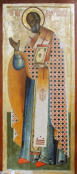 Szent Miklós egy kareliai ikonon - XVIII.század