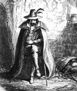 George Cruikshank illusztrációja Guy Fawkes-ról 1840-ből
