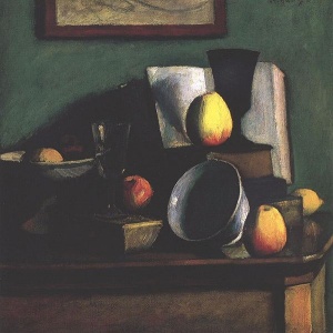 Czigány Dezső: Csendélet almákkal és tállal (c. 1915)