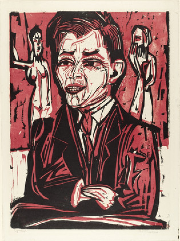 Ernst Ludwig Kirchner portréja Will Grohmannról