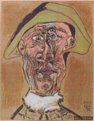 Picasso: Tete D'arlequin  (fotó: artportal.hu)