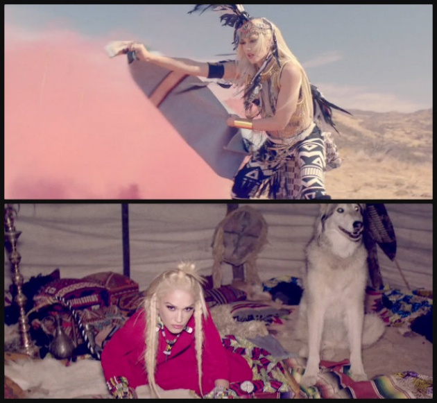 Gwen Stefani indiánként a Looking Hot klipben