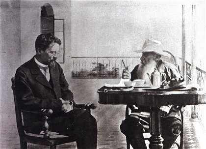 Csehov és Lev Tolsztoj