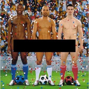 A cenzúrázott plakát (Pierre&Gilles: Vive la France)