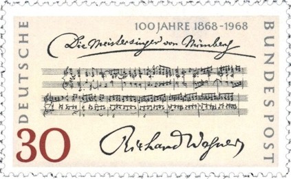 A nürnbergi mesterdalnokok - évfordulós Wagner-bélyeg