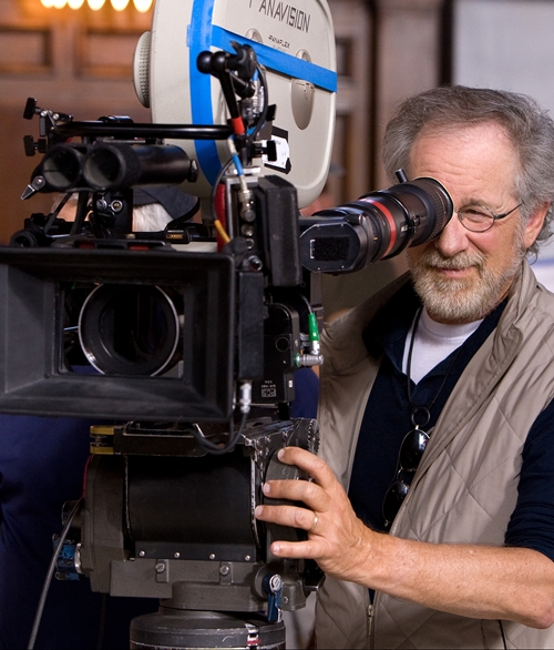 Spielberg a forgatáson (Fotó: thecinemasource.com)
