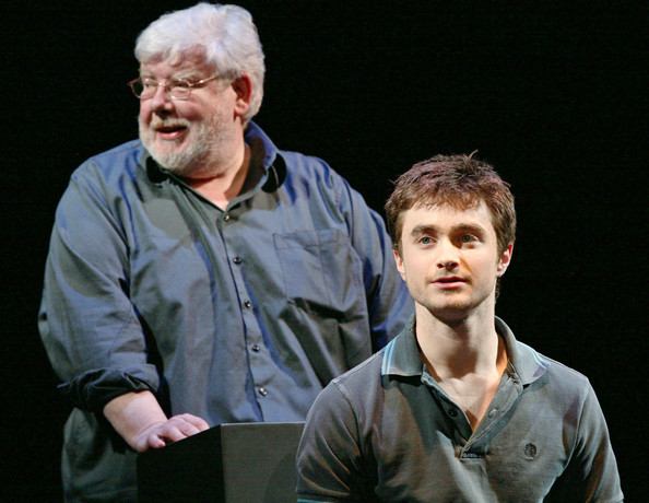 Richard Griffiths és Daniel Radcliffe az Equus próbáján (Fotó: zimbio.com)