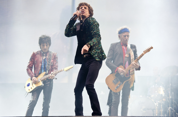 Mick Jagger, Keith Richards és Ronnie Wood Glastonburyben (Fotó: digitalspy.co.uk)