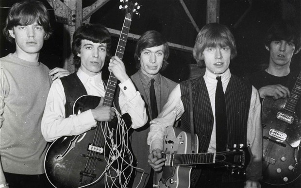 Mick Jagger, Bill Wyman, Charlie Watts, Brian Jones és Keith Richards (Fotó: John Chilton, forrás: telegraph.co.uk)