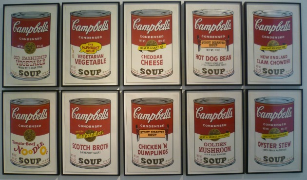Andy Warhol: Campbell-féle leveskonzervek, 1962