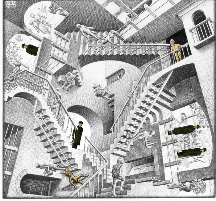 Walt és a nagypapa beszorultak egy Escher-rajzba