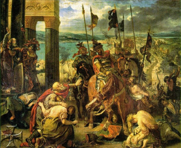 A keresztesek bevonulása Konstantinápolyba 