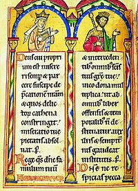 II. András és Gertrúd egy szászországi zsoltároskönyvben (fotó: wikipedia)