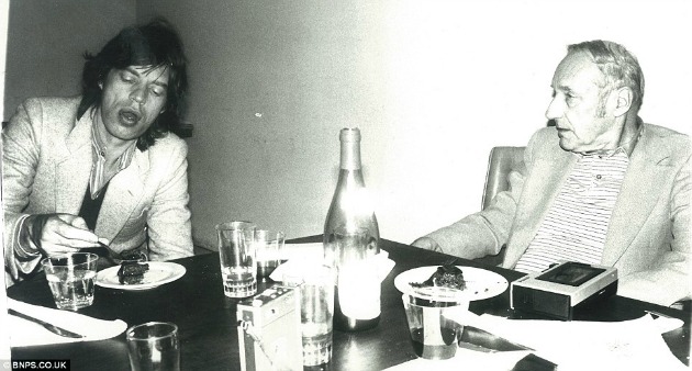 mick Jagger és az író William Burroughs (Forrás: dailymail.co.uk)