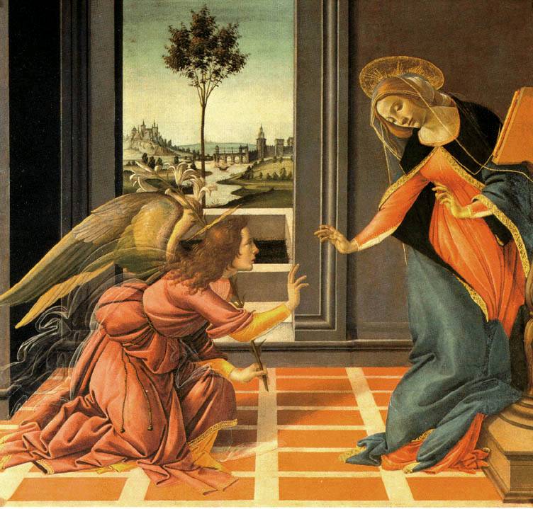 Botticelli: Angyali üdvözlet