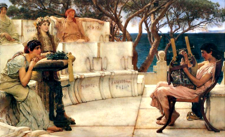 Sir Lawrence Alma-Tadema: Szapphó és Alkaiosz