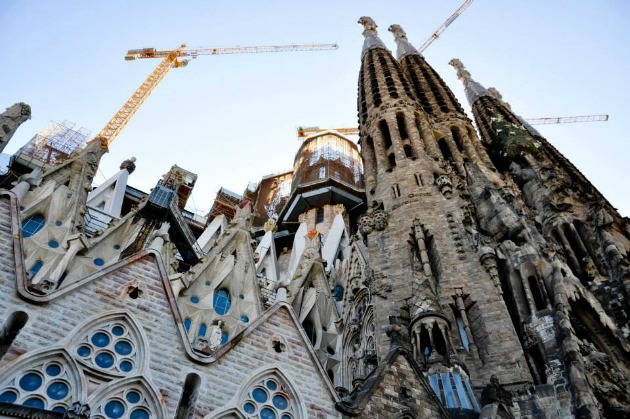 Az állandóan épülő Sagrada Família (Fotó: Simay Dóra)