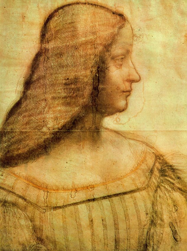 Isabella d'Este egy másik Leonardo Da Vinci festményen