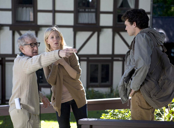 Woody Allen és Cate Blanchett a Blue Jasmine forgatásán (Fotó: eonline.com)