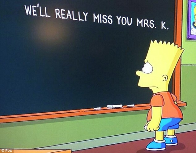 Hiányozni fogsz Mrs. K. (Fotó: Fox/Daily Mail)