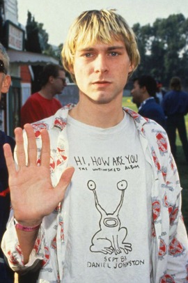Kurt Cobain Johnston pólójában