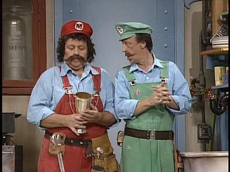 Lou Albano és Danny Wells a Super Marioban