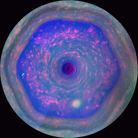 A legnagyobb felbontású kép a szaturnuszi hatszögről (Fotó: NASA/JPL-Caltech/SSI/Hampton)