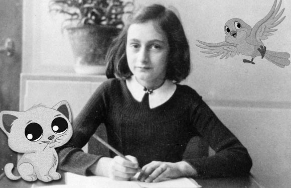 Anne Frankot animálják (Fotó: cartoonbrew.com)