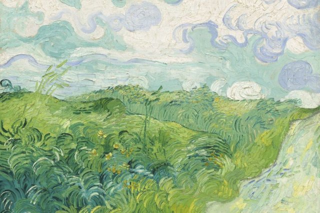 Vincent Van Gogh: Champ de blé vert, Auvers