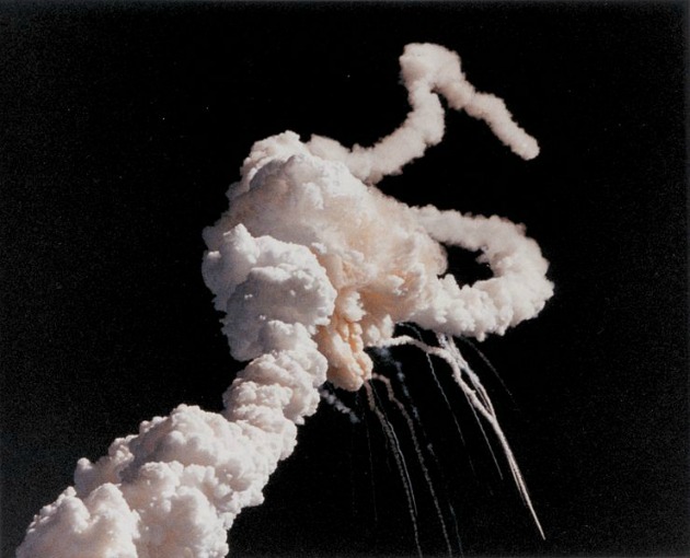 A Challenger űrsikló felrobbanása (Fotó: hu.wikipedia.org)