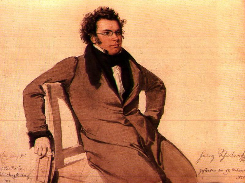 Franz Schubert (Wilhelm August Rieder festménye)