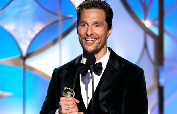Matthew McConaughey a díjátadón