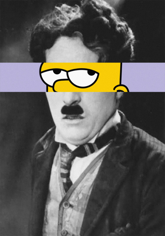 Charlie Chaplin - Bart Simpson