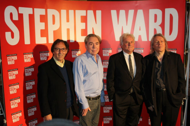 Don Black, Andrew Lloyd Webber, Richard Eyre és Christopher Hampton a premieren (Fotó:www.broadwayworld.com)