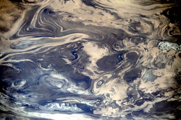 Kavír-sivatag (Fotó: NASA/ISS)