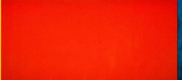 Who's Afraid of Red, Yellow and Blue III. ( 224X544 cm, olaj és vászon, 1966/67)