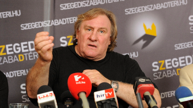 Gérard Depardieu a Szegedi Szabadtéri Játékok sajtótájékoztatóján (MTI Fotó: Kelemen Zoltán Gergely)
