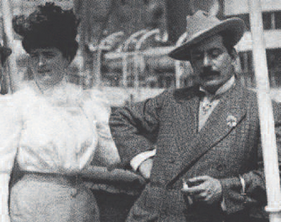 Elvira Bonturi és Giacomo Puccini (Fotó: zeroconfini.it)