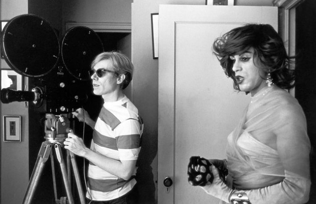 Warhol a Chelsea Girls forgatásán (Fotó: ikono.org)