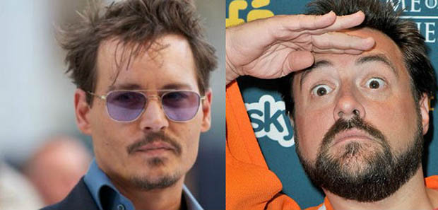 Johnny Depp és Kevin Smith (Fotó: filmnews.hu)