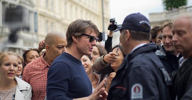 Tom Cruise Bécsbe érkezett (Fotó: twitter.com)