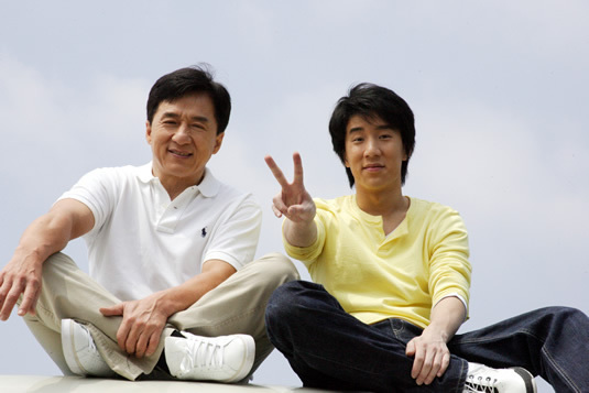 Jackie Chan és Jaycee Chan (Fotó: sirkenayo.com)