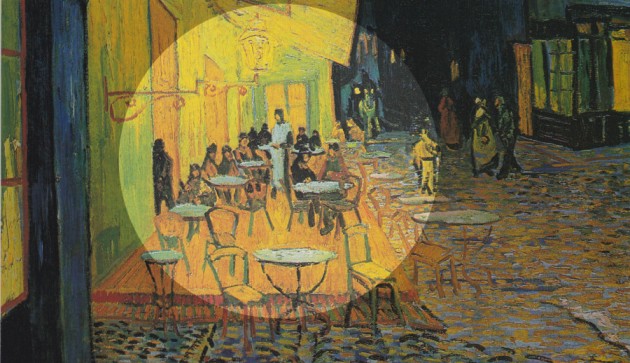 Vincent van Gogh: Éjjeli kávéház (Forrás: huffingtonpost.com)