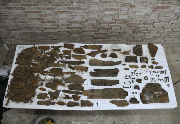 anuár 26-án közzétett felvétel a trinitáriusok kolostorának kápolnája alatti kriptában talált maradványokról. (Fotó: hirado.hu/EPA/Madrid Region)