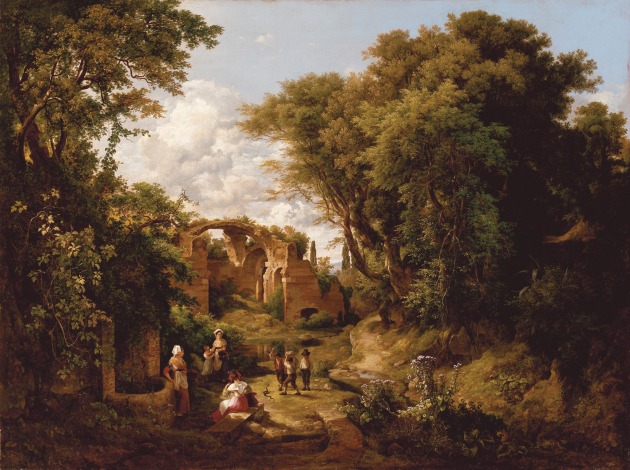 id. Markó Károly: Asszonyok a kútnál, 1836, Kovács Gábor Gyűjtemény