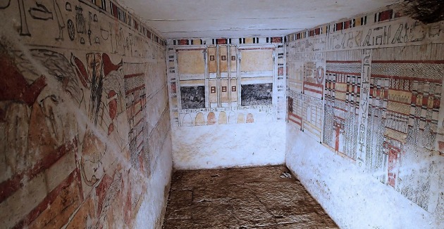 Ankti festett sírkamrája (Fotó: EPA/Egyiptomi Régészeti Minisztérium)