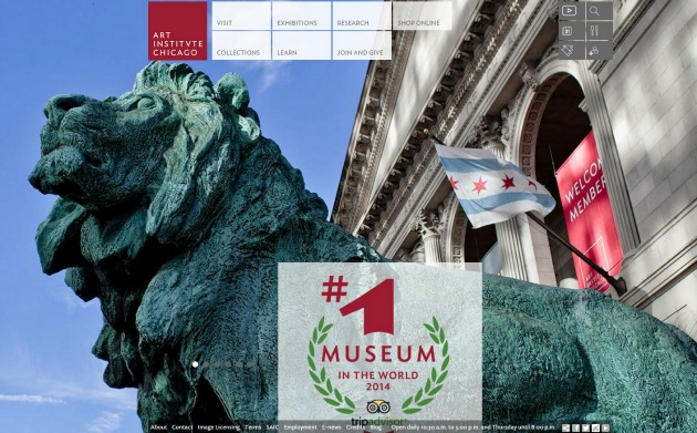 Az Art Institute of Chicago honlapja is a győzelmet hirdeti