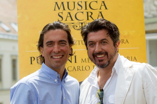  Ifj. Carlo Ponti olasz karmester és László Boldizsár tenor (MTI Fotó: Szigetváry Zsolt)